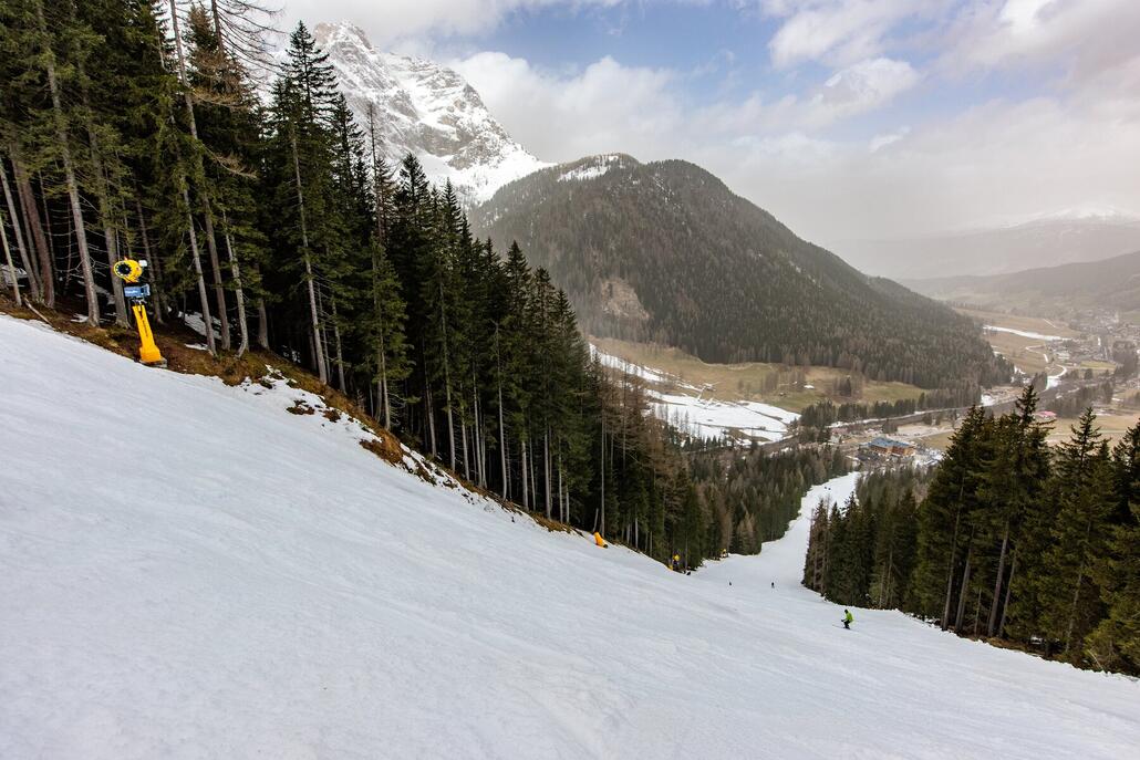 Der untere Teil der Holzriese ist heute wieder geöffnet und wird natürlich gleich zwei mal in Angriff genommen.