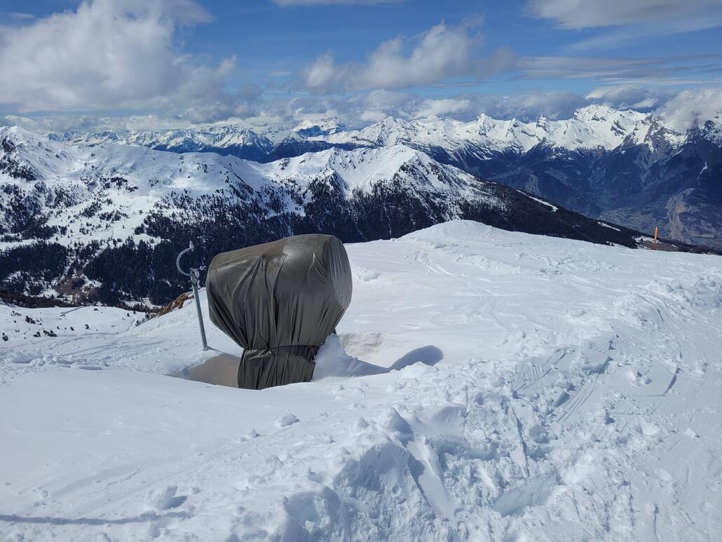 Tiefergelegt oder viel Schnee? :D (oben an der Greppon Blanc inférieure)
