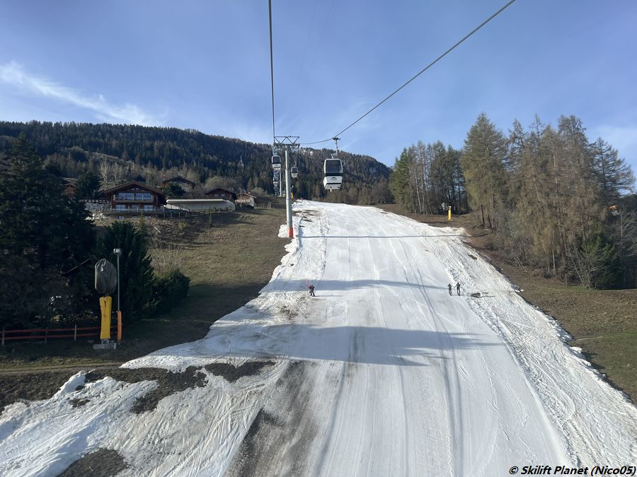 Piste in Haute-Nendaz um 9h