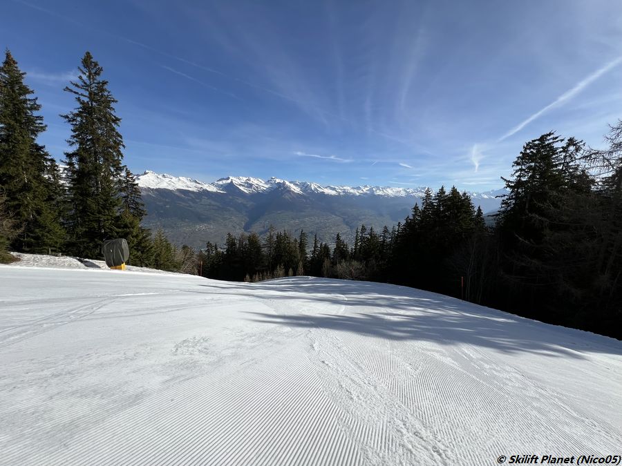 Piste Tracouet-Haute-Nendaz um 9h