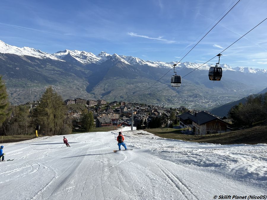 Piste Tracouet-Haute-Nendaz um 9h