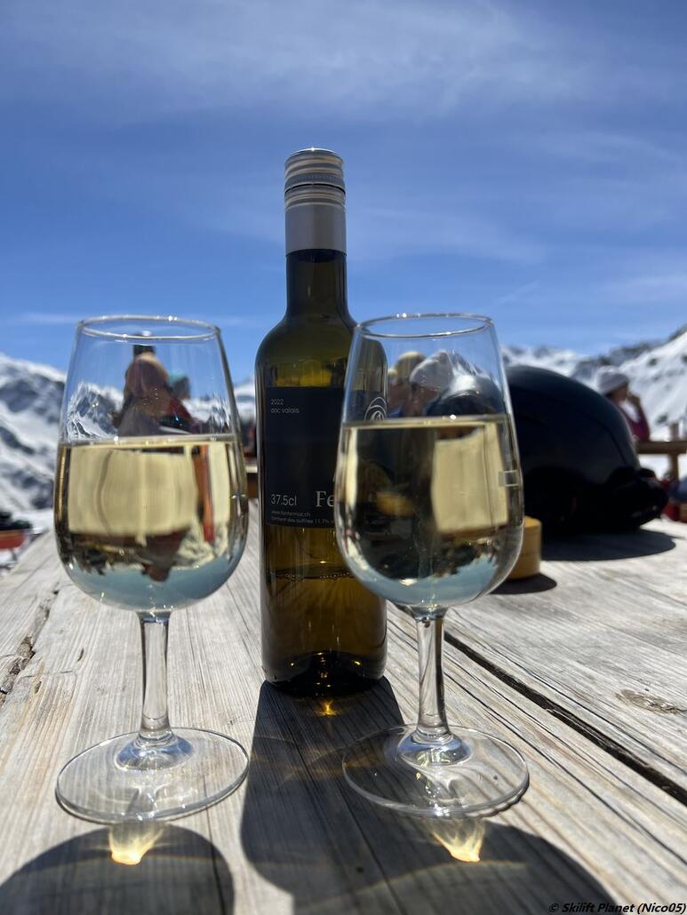 Auf der Terrasse des Plan du Fou