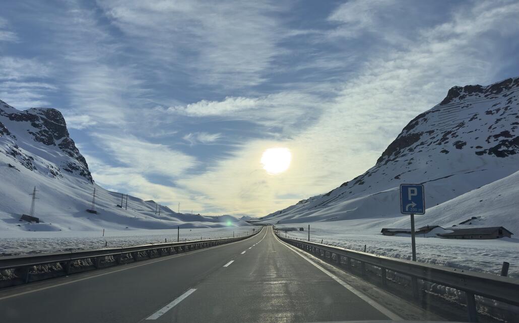 Rückfahrt über den Julierpass