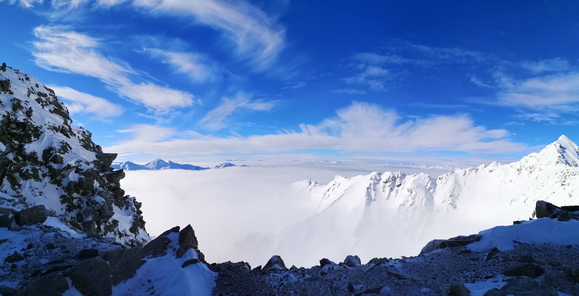 Die Wolkenbasis stieg an