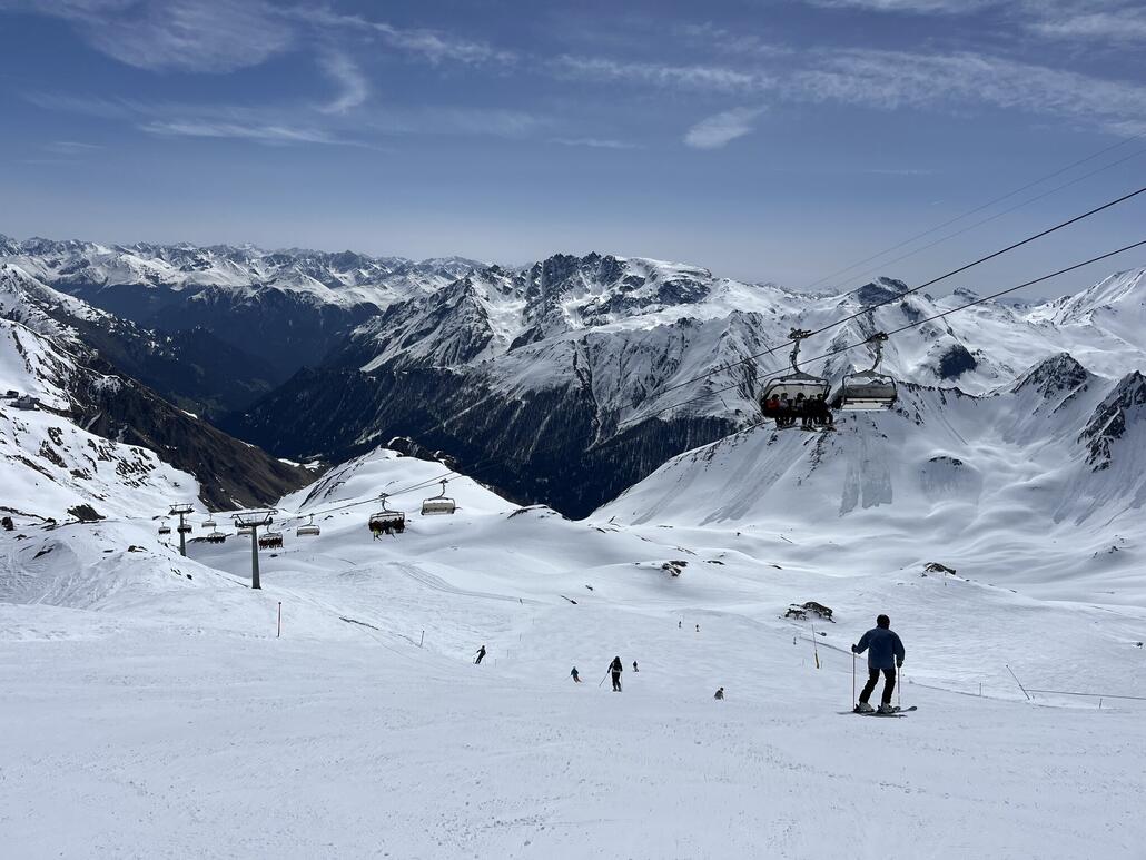Greitspitz dann superschön angefirnt. Wie Muller vorher auch
