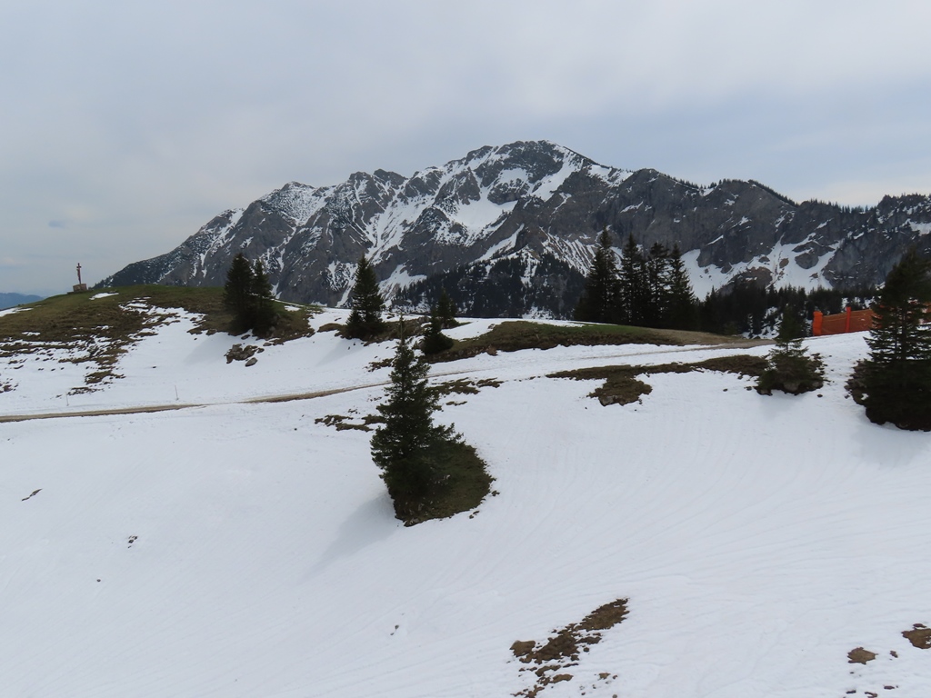 Blick aus der Sesselbahn zum Brentenjoch
