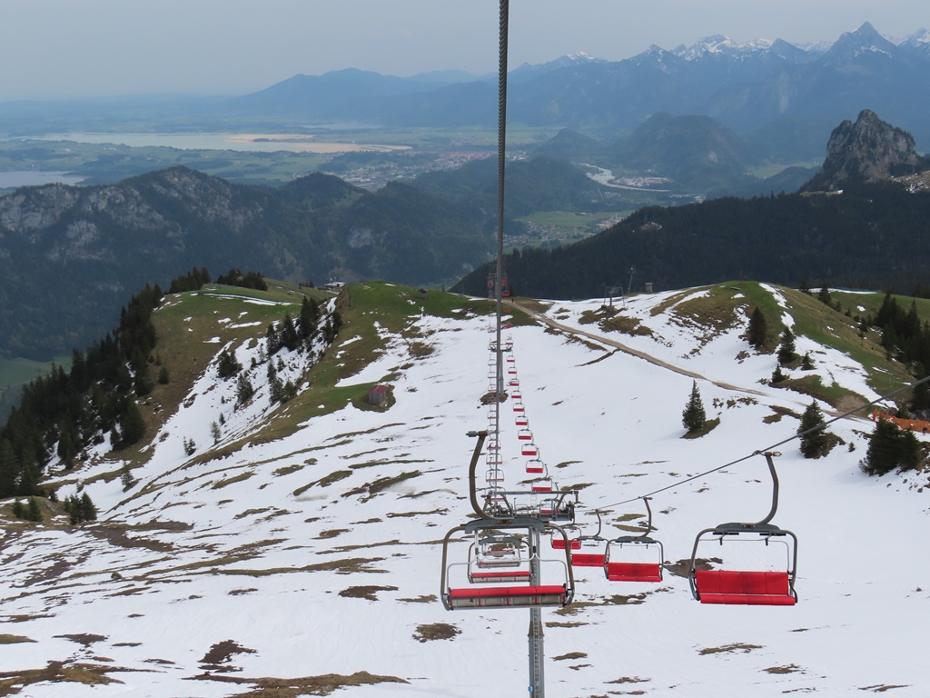Talfahrt mit der Hochalpbahn.