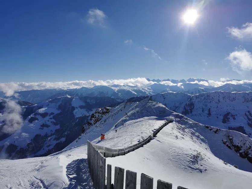 5. Immer wieder schön. Panorama an der Hochhörndl Bergstation.
