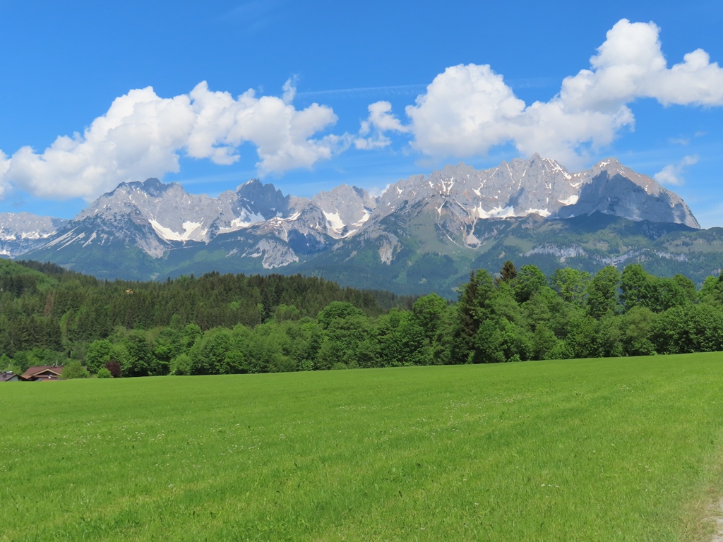 Wilder Kaiser mit der bekannten Ansicht von Süden