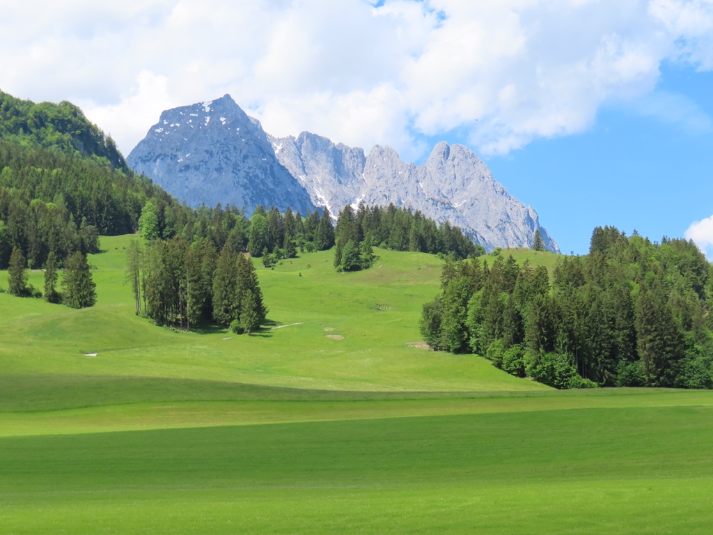 ungewöhnliche Ansicht des Wilden Kaisers von Osten