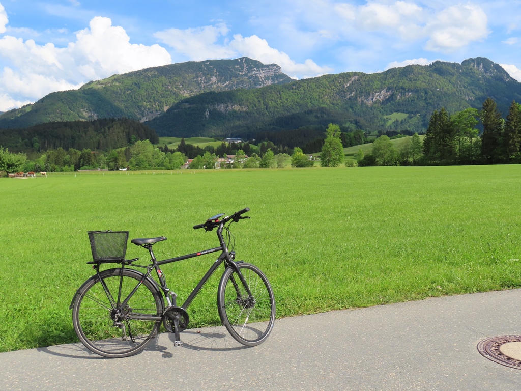 Blick zum Unterberghorn. Auf diesem Berg befindet sich das Kössener Skigebiet