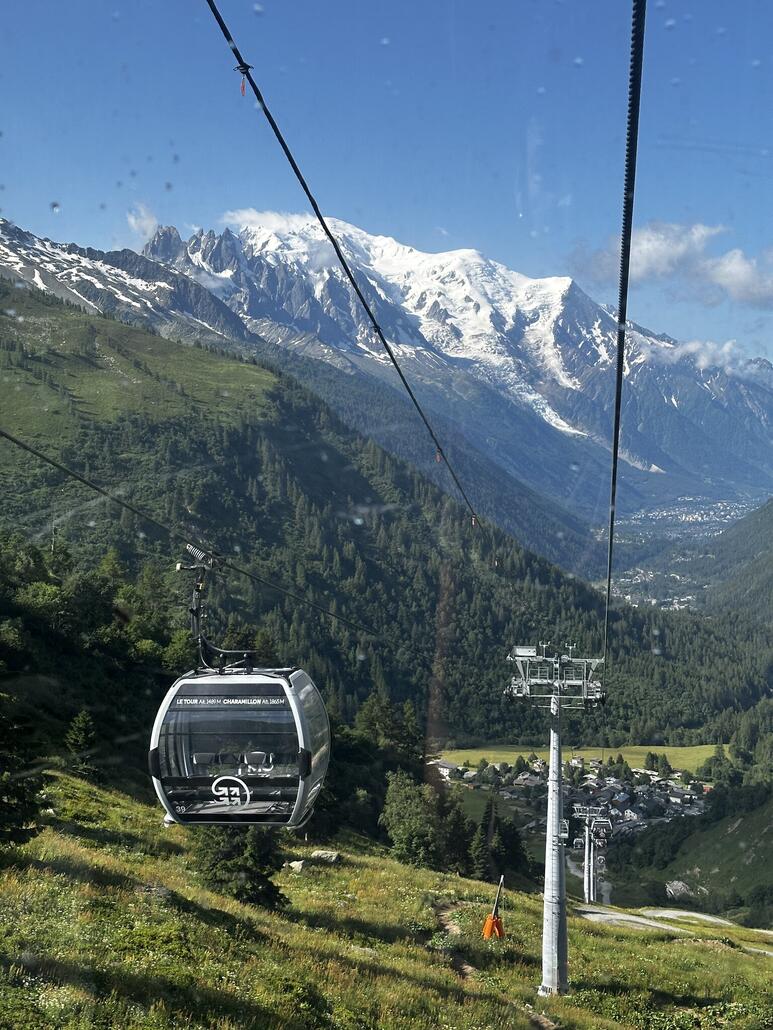 ... und darüber der Mont Blanc