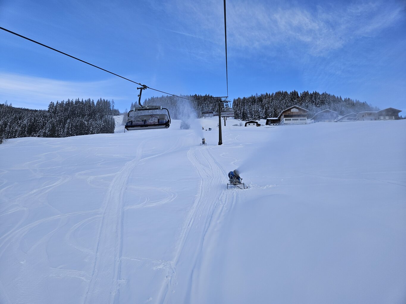Die direkte wird noch beschneit