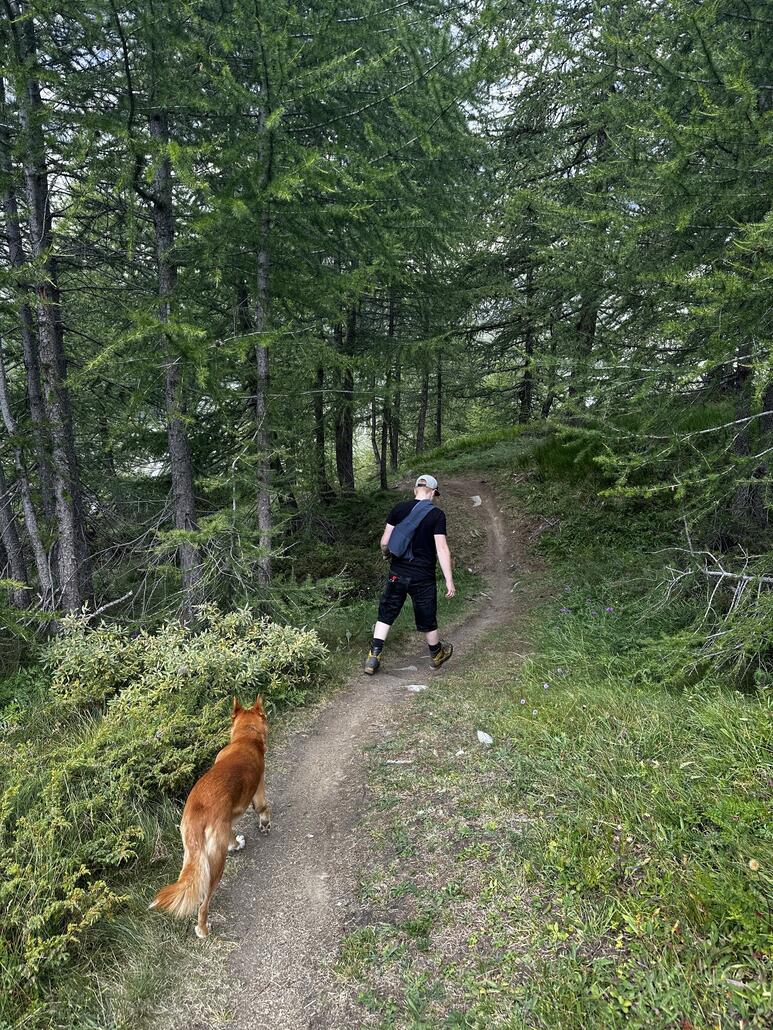 Wir landen auf dem Bike Trail