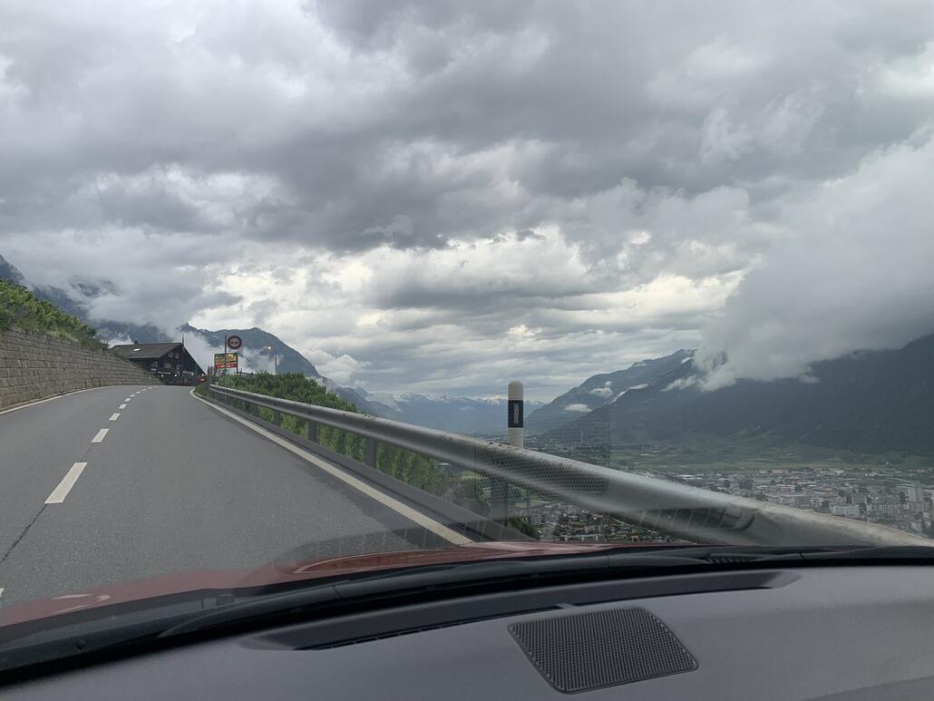 Hier bin ich bereits auf dem Col de la Forclaz