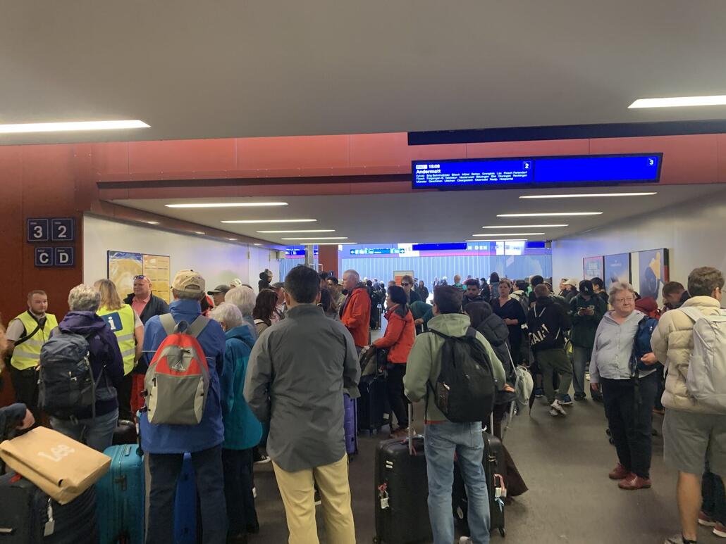 In Visp schaut es noch so aus wie gestern.