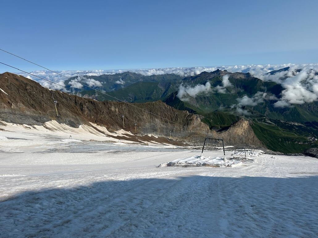 Am Morgen habe ich einen kurzen Spaziergang zum Kaserer Bereich gemacht.