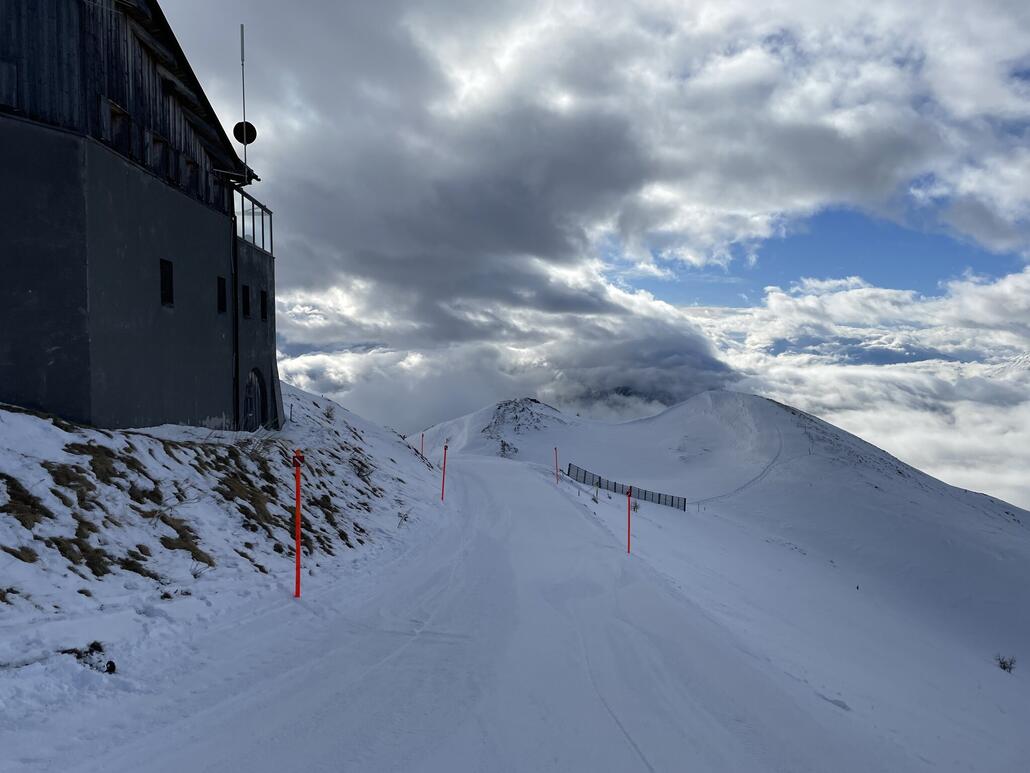 ...so wie im Winter auch eine Pistenvariante zur Schäfermulde.