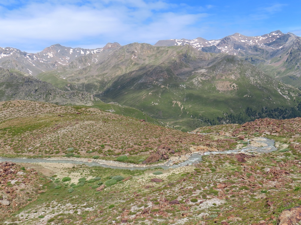Der Bach, der von den Gletschern der Veniziaspitzen zu ein paar Bilder vorher gezeigten Wasserfall führt.