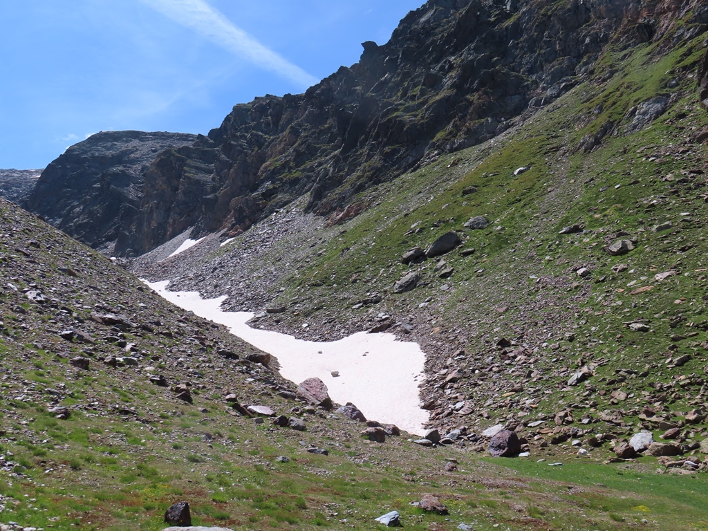 Ein Schneefeld auf 2600 Metern Höhe Anfang August war früher hier das normalste der Welt, heutzutage ist es eher die Ausnahme.