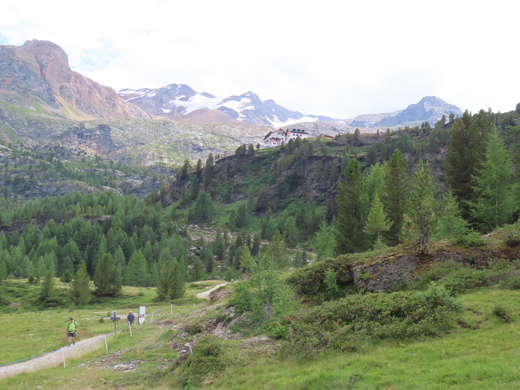 Weg zur Zufallhütte etwa 20 Minuten vom Parkplatz entfernt