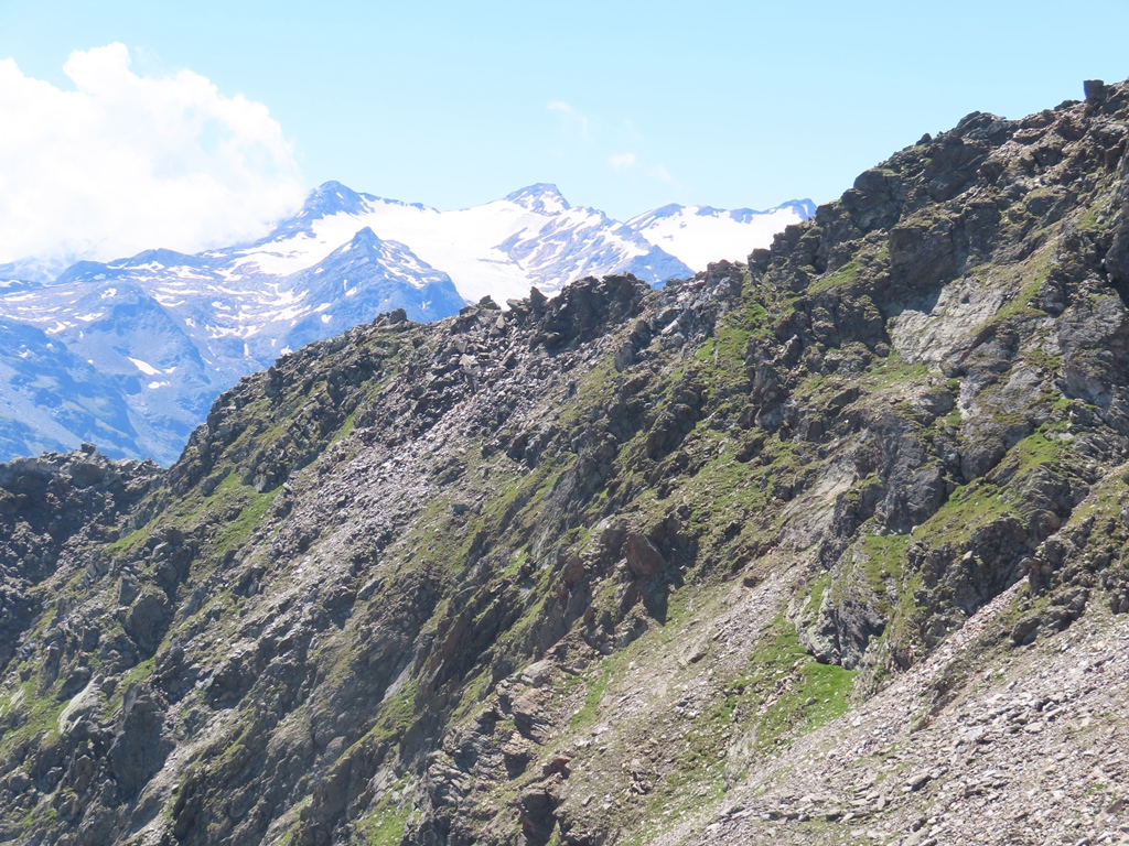 Zoom zur Hinteren Rotspizte und Hinteren Schranspitze mit dem Gramsenferner
