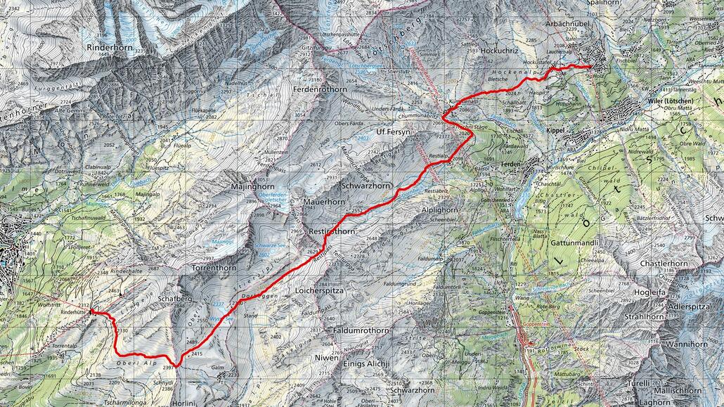 Kartenquelle: Swisstopo