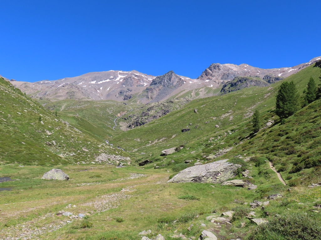 Links der Bildmitte die Plattenspitze (3420 m) , auf der ich 1997 und 2015 war.