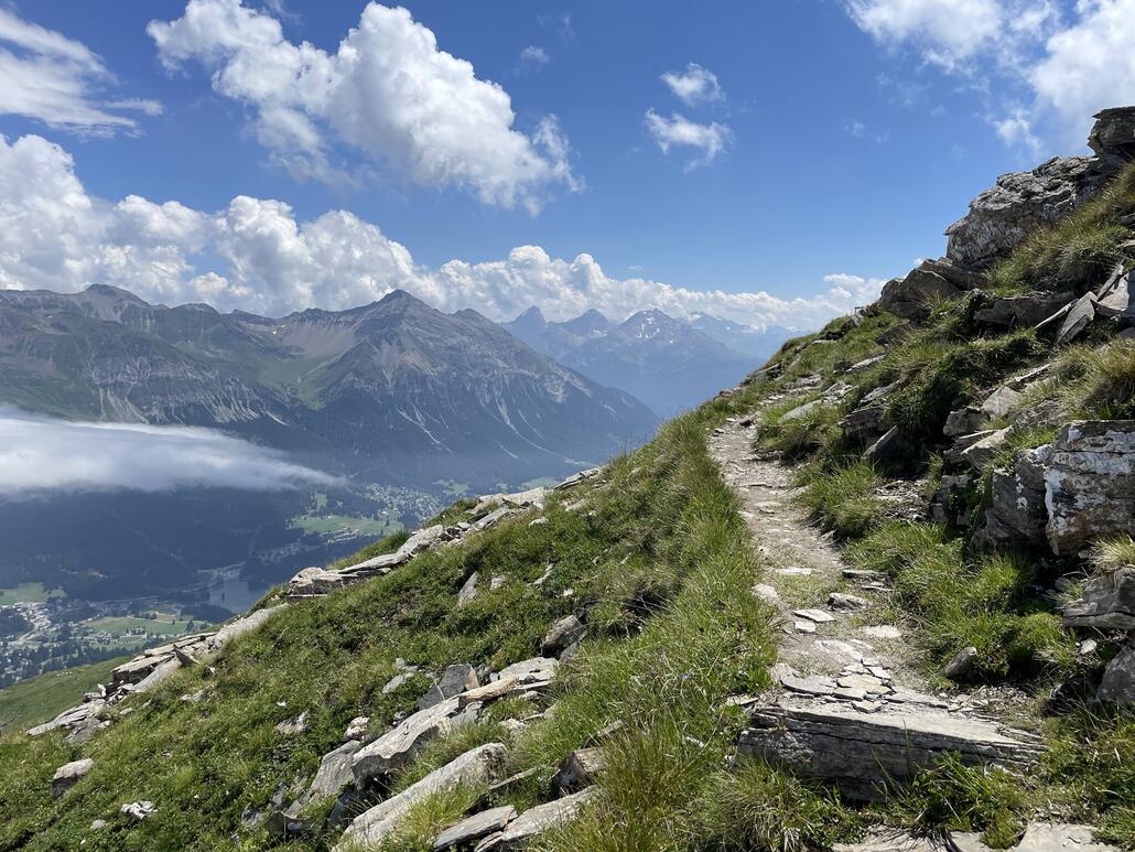 Abstieg vom Stätzerhorn
