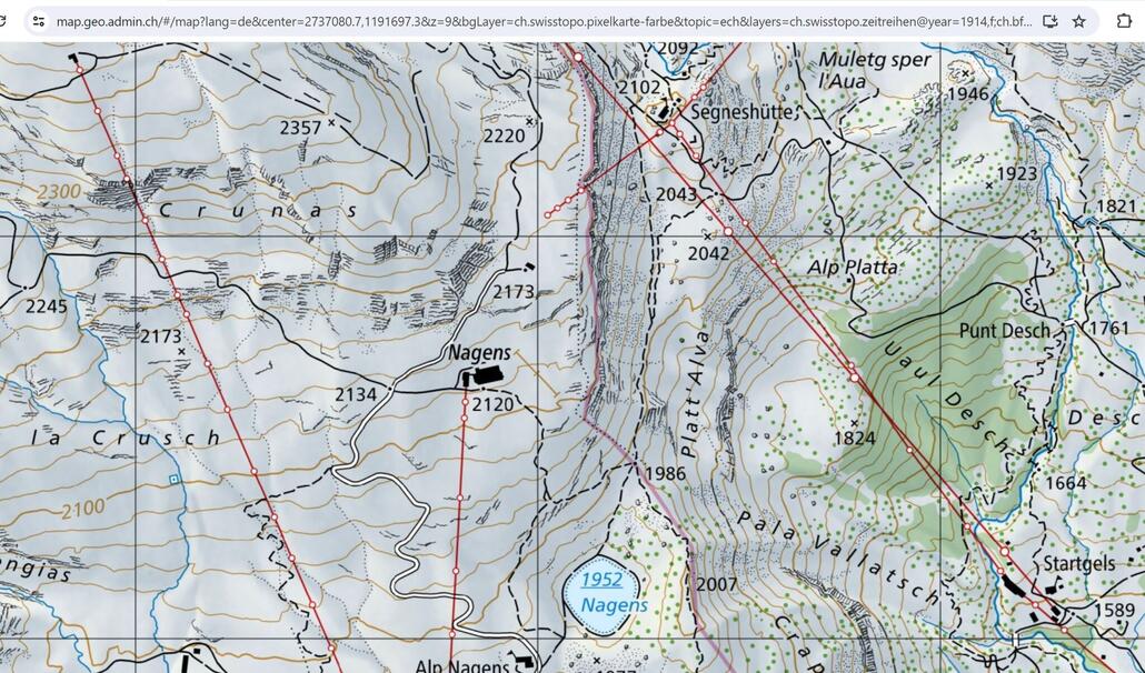Flims - Segnes LK 2024 mit alten+neuen Bahnen1.JPG