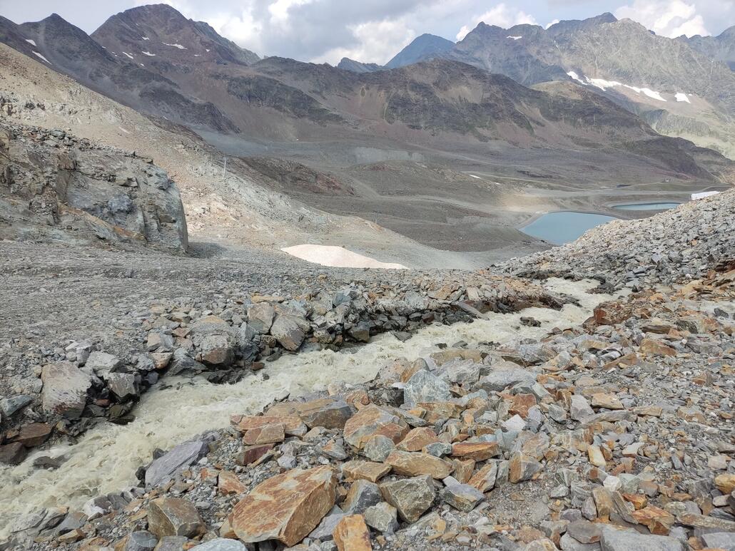 Einfahrt Eisjoch Steilhang