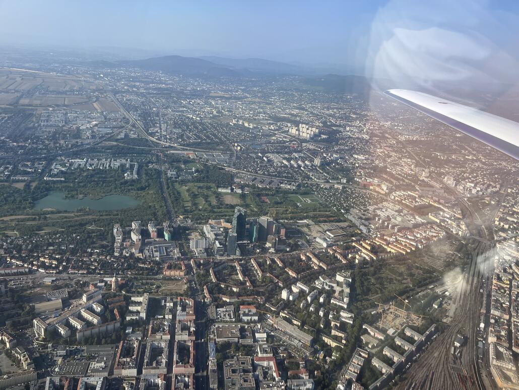 Anflug Wien