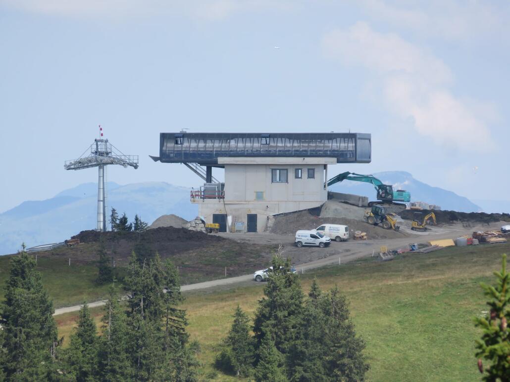 Bergstation schon weit fortgeschritten