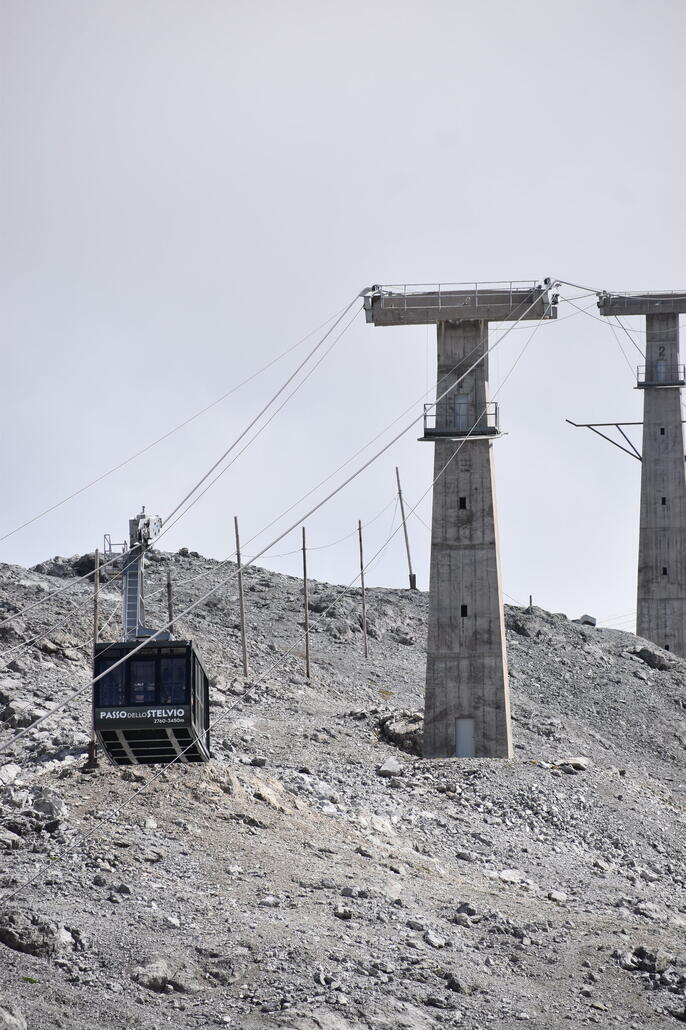Grad fährt eine Bahn ab