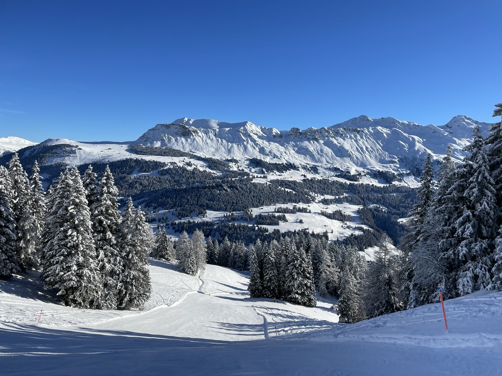 Eine meiner Lieblingsabfahrten im gesamten gebiet: Die blaue 80.
