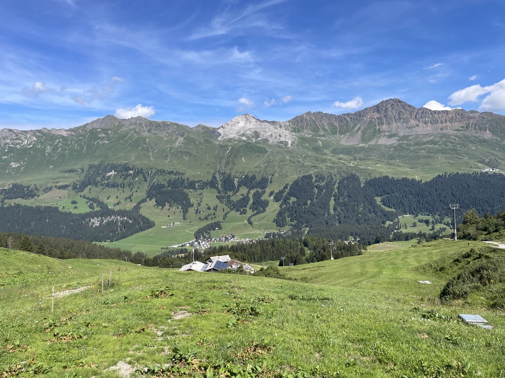 Ab Heidbüel nahmen wir den schnellsten aber unattraktivsten Weg zurück ins Tal. Vom Dichtestress, der hier im Winter herrschen kann, spürt man im Sommer wenig.