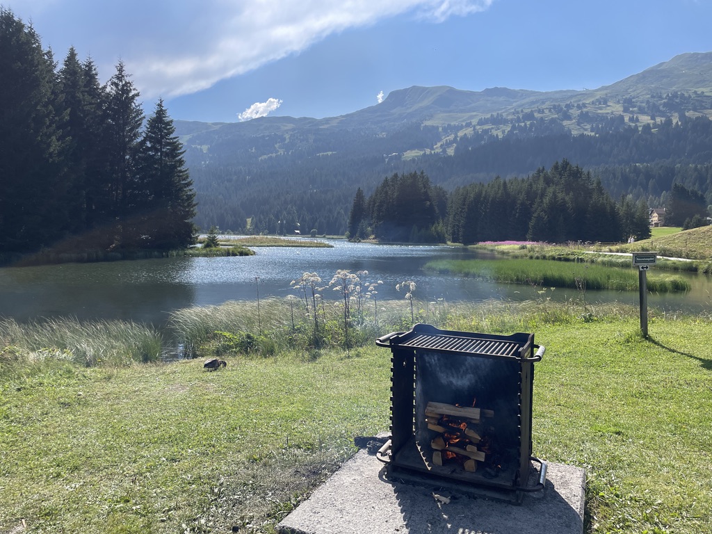 Am Abend ging es noch einmal raus an den See, wo wir grillierten.