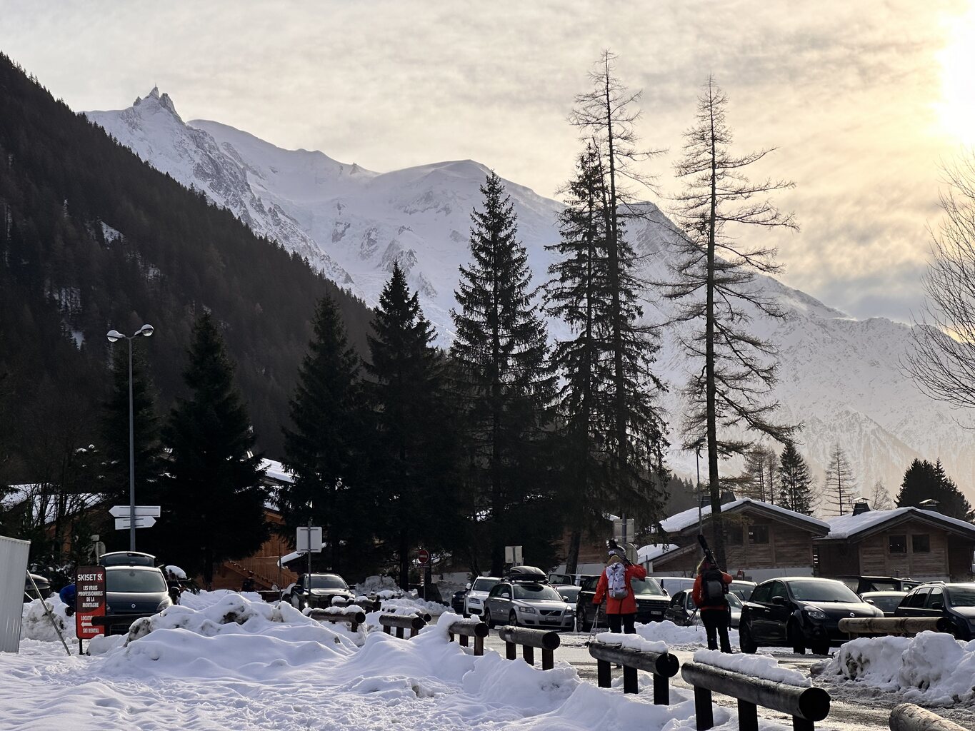 Stimmung am Parkplatz...