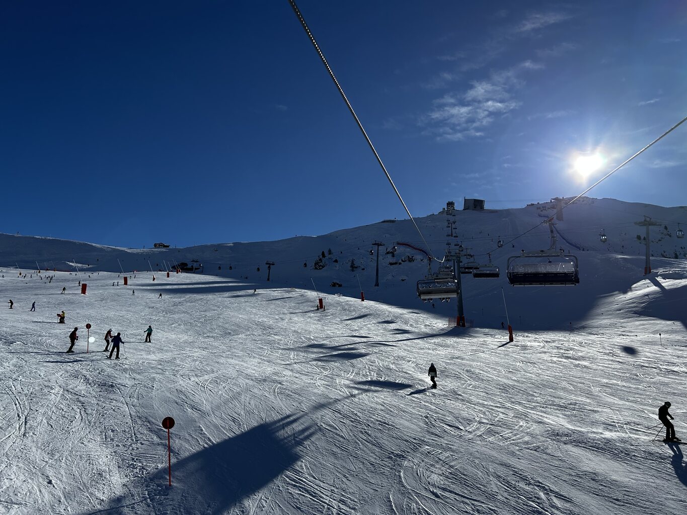 Am Col dei Rossi ist es noch etwas knollig und Diego fehlt noch.