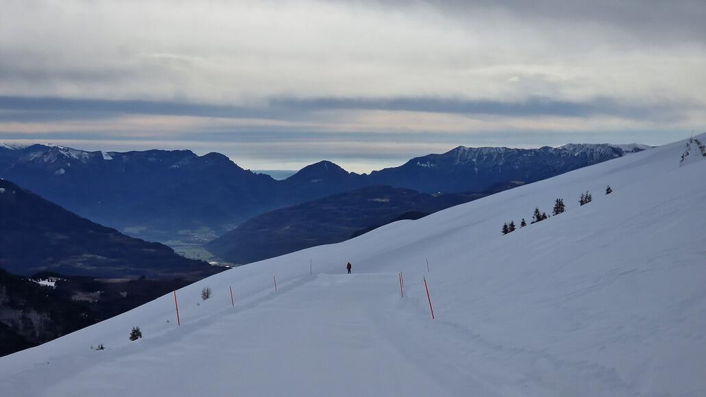Blick vom Monte Agaro nach Süden in Richtung Venetien.