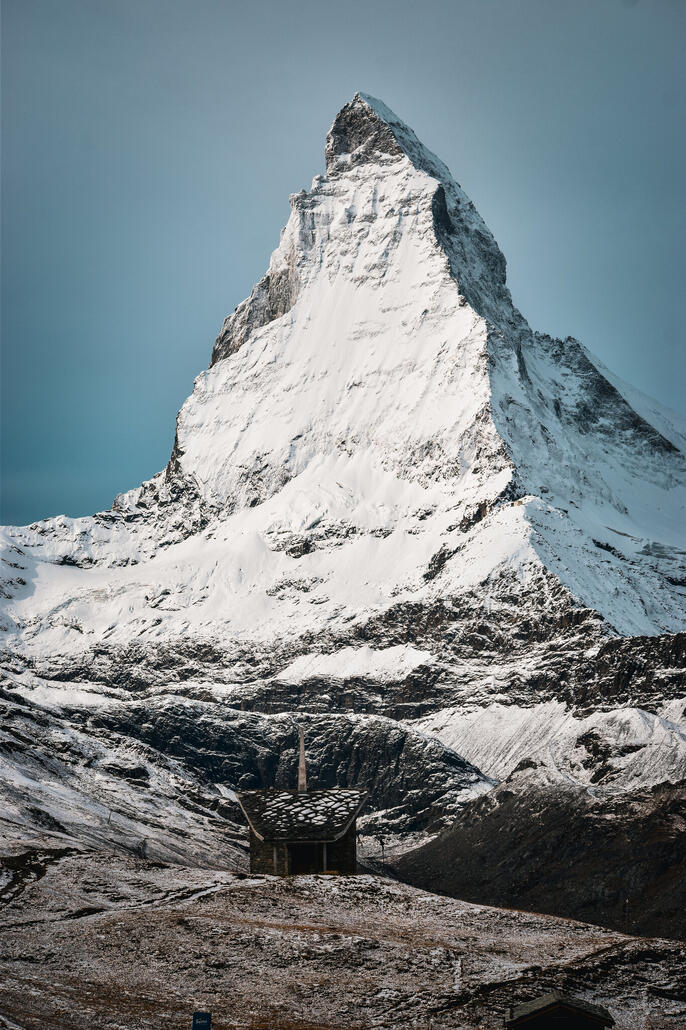 auf riffelberg erreichen wir die schneegrenze