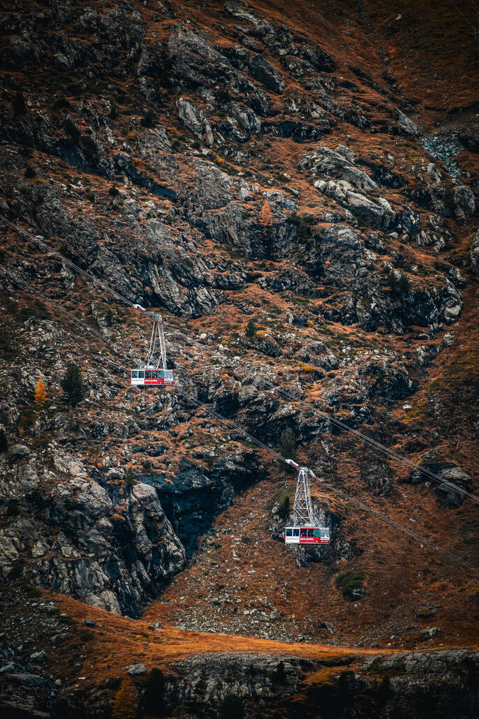 in der mitte kreuzen sie sich (wow)