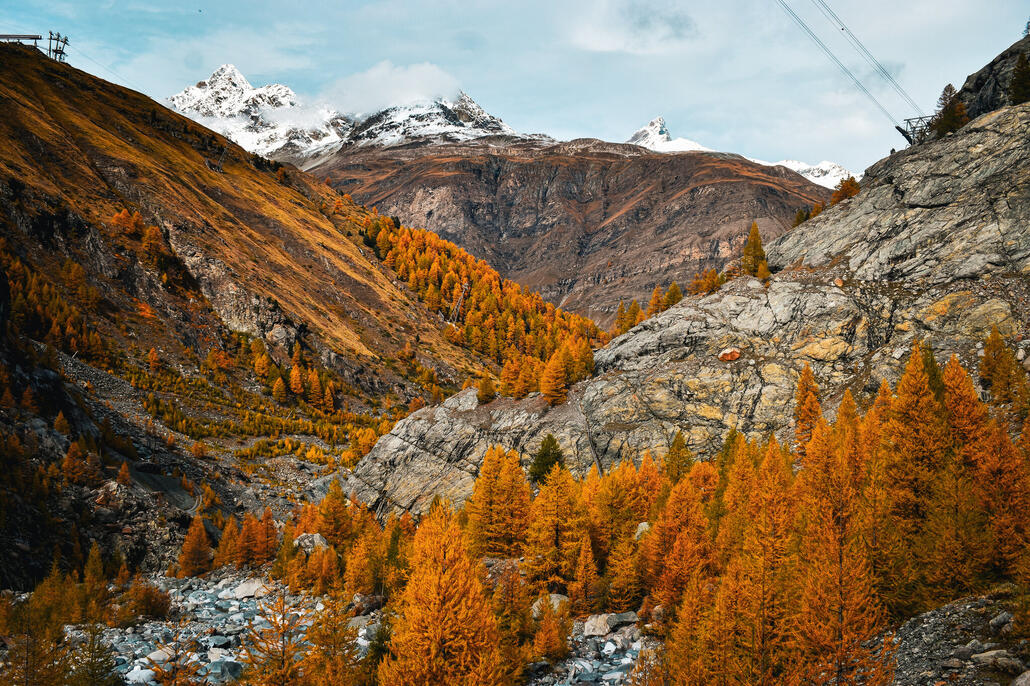jetzt laufen wir talabwärts richtun gletschergarten