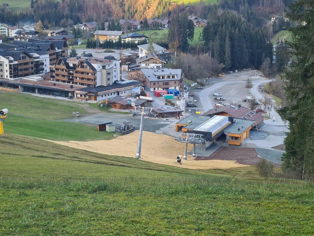 Schlusshang mit Talstation