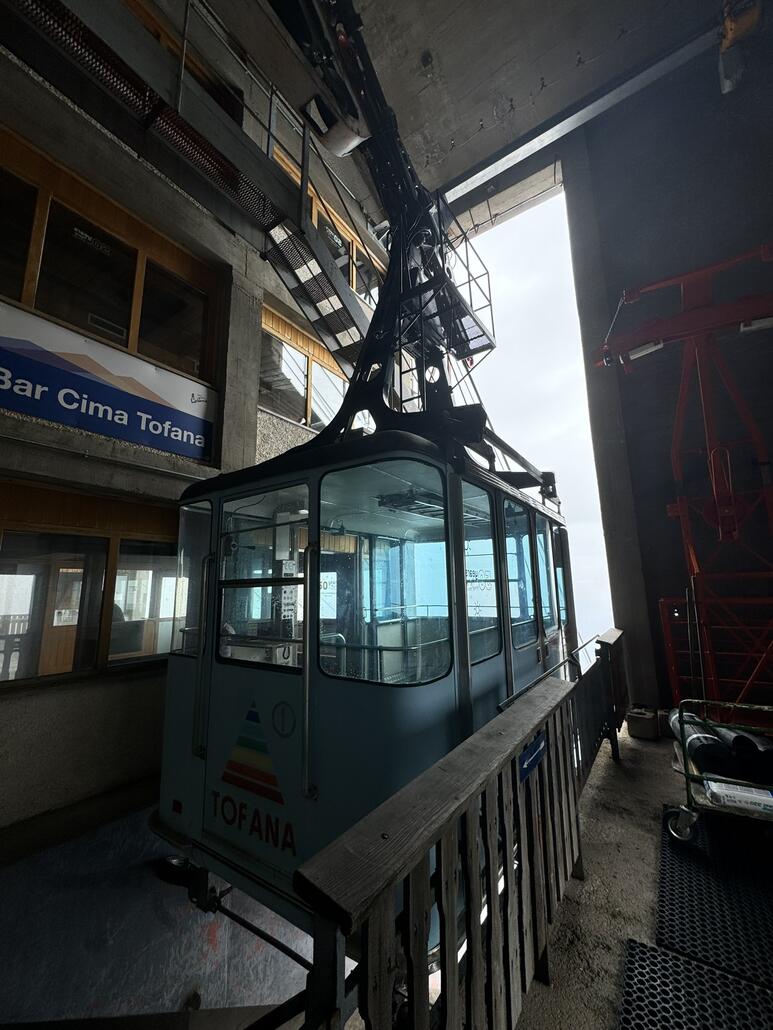 Kabine in Bergstation