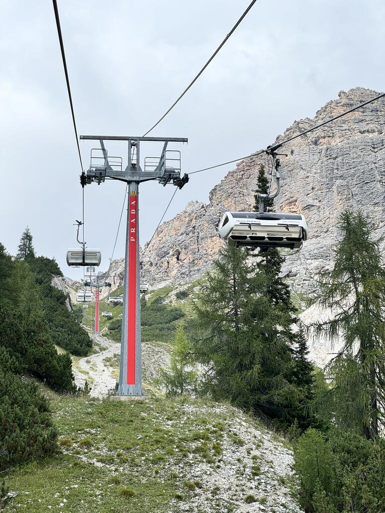 Trasse für einen Sessellift ist genial