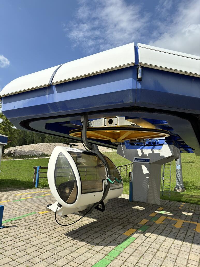 Dann ging es zu den Cristallo Bahnen