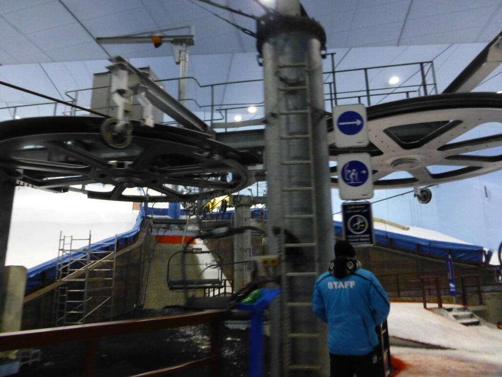 Mit Baco-Kurve beim fixen Sessel, so kultig!