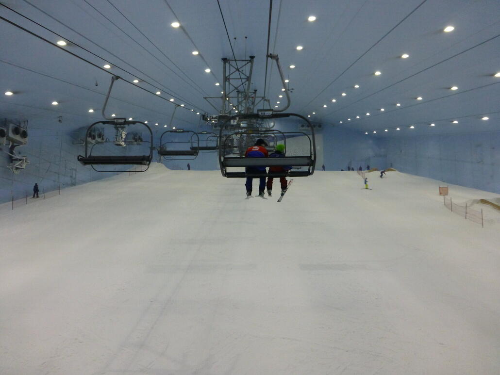 Oberer Teil der Halle