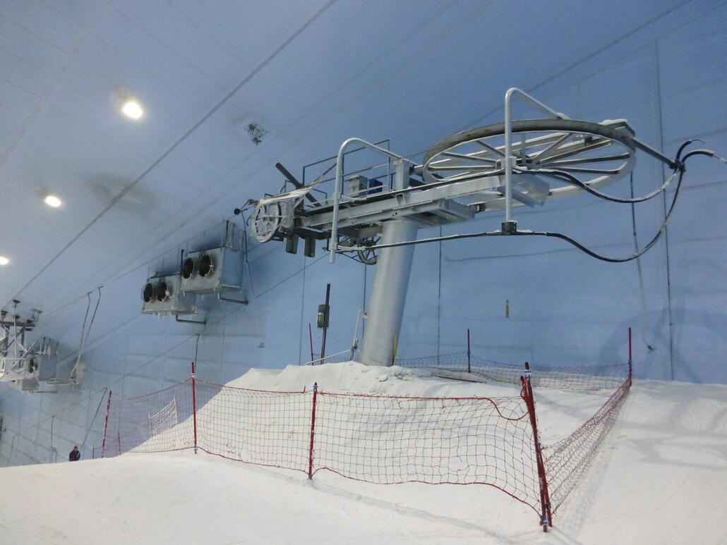 Poma-Schlepper Bergstation